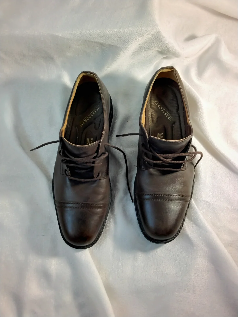 Rockport Dressport Men's Dark Brown Leather Derby Oxfords